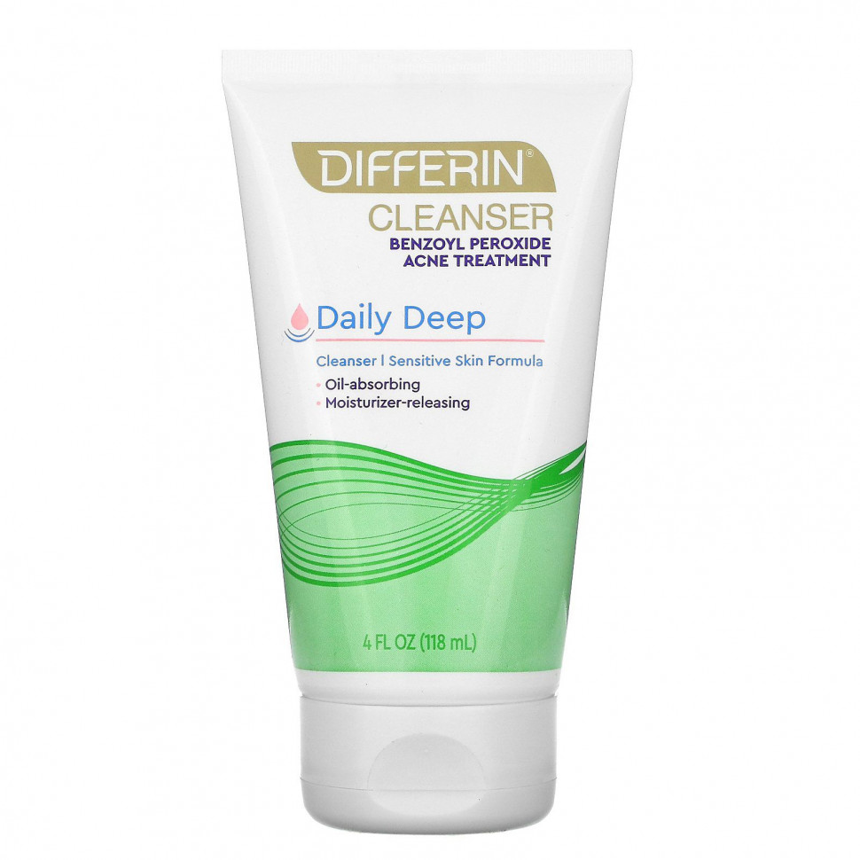   (Iherb) Differin, Daily Deep Cleanser,   , 118  (4 . )    -     , -, 