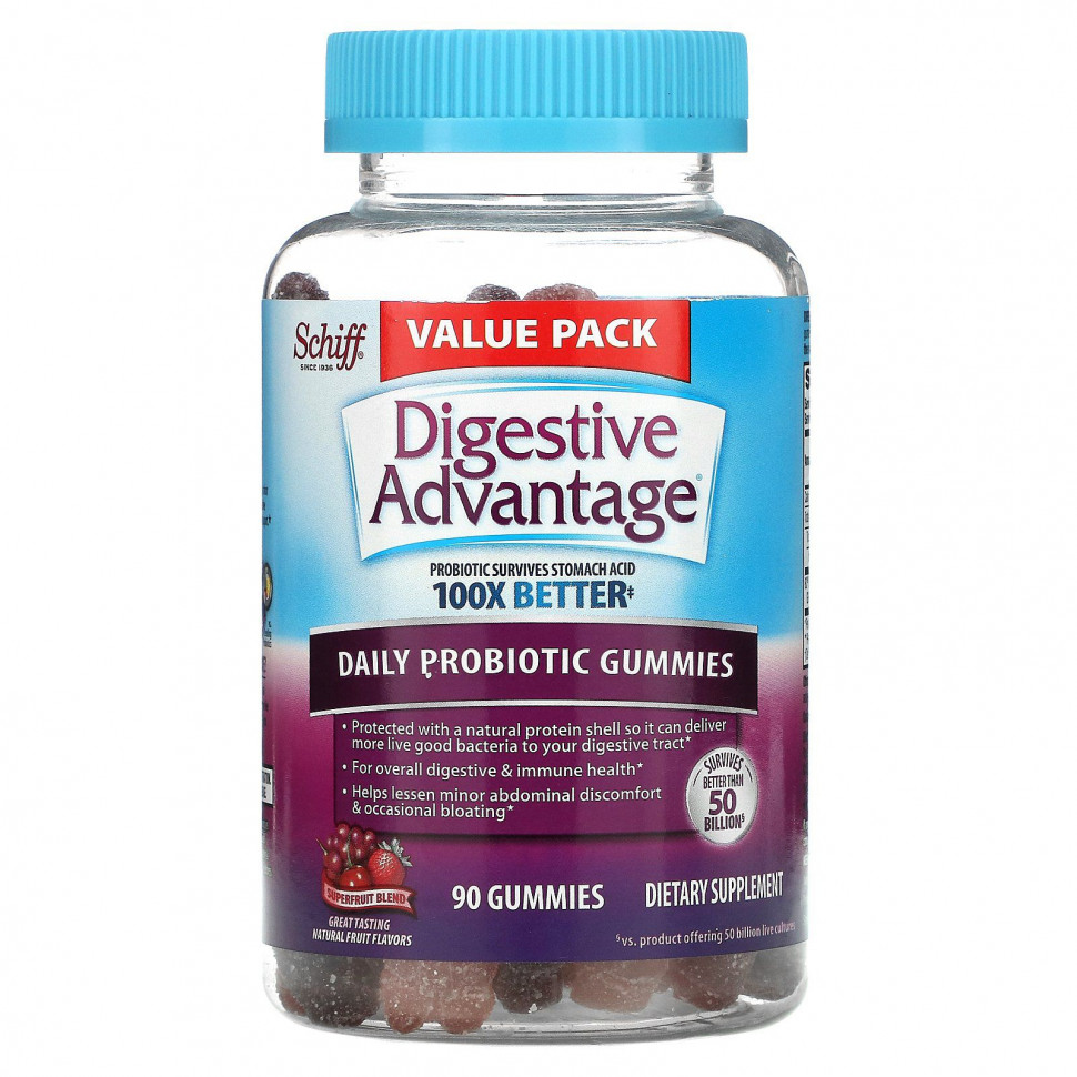   (Iherb) Schiff, Digestive Advantage,     ,   , 90  ,   4860 