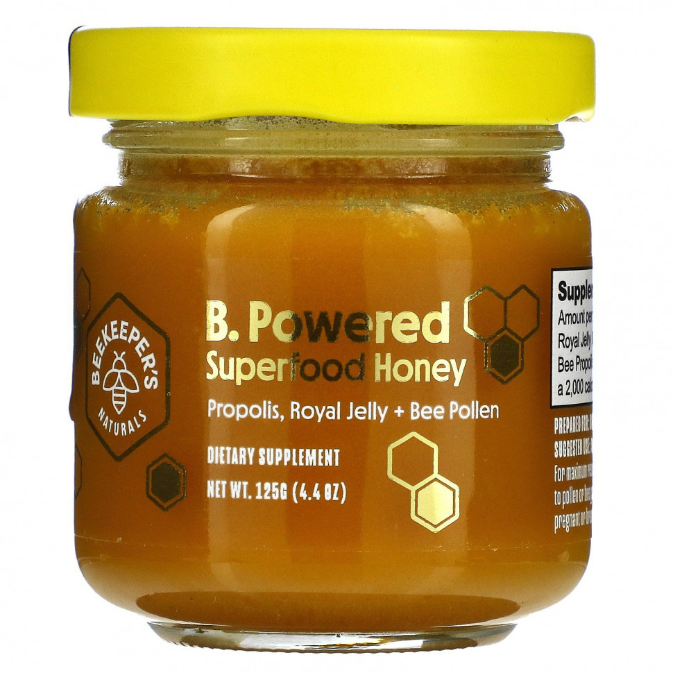 ���� ������ (Iherb) Beekeeper's Naturals, B. Powered, ��� �� ����������, 125 � (4,4 �����), ������ �� 2880 ���