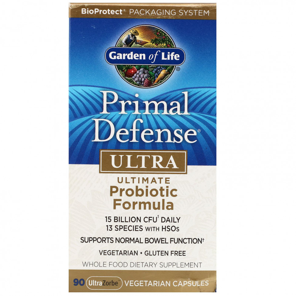   (Iherb) Garden of Life, Primal Defense, Ultra,   , 90   UltraZorbe,   8710 