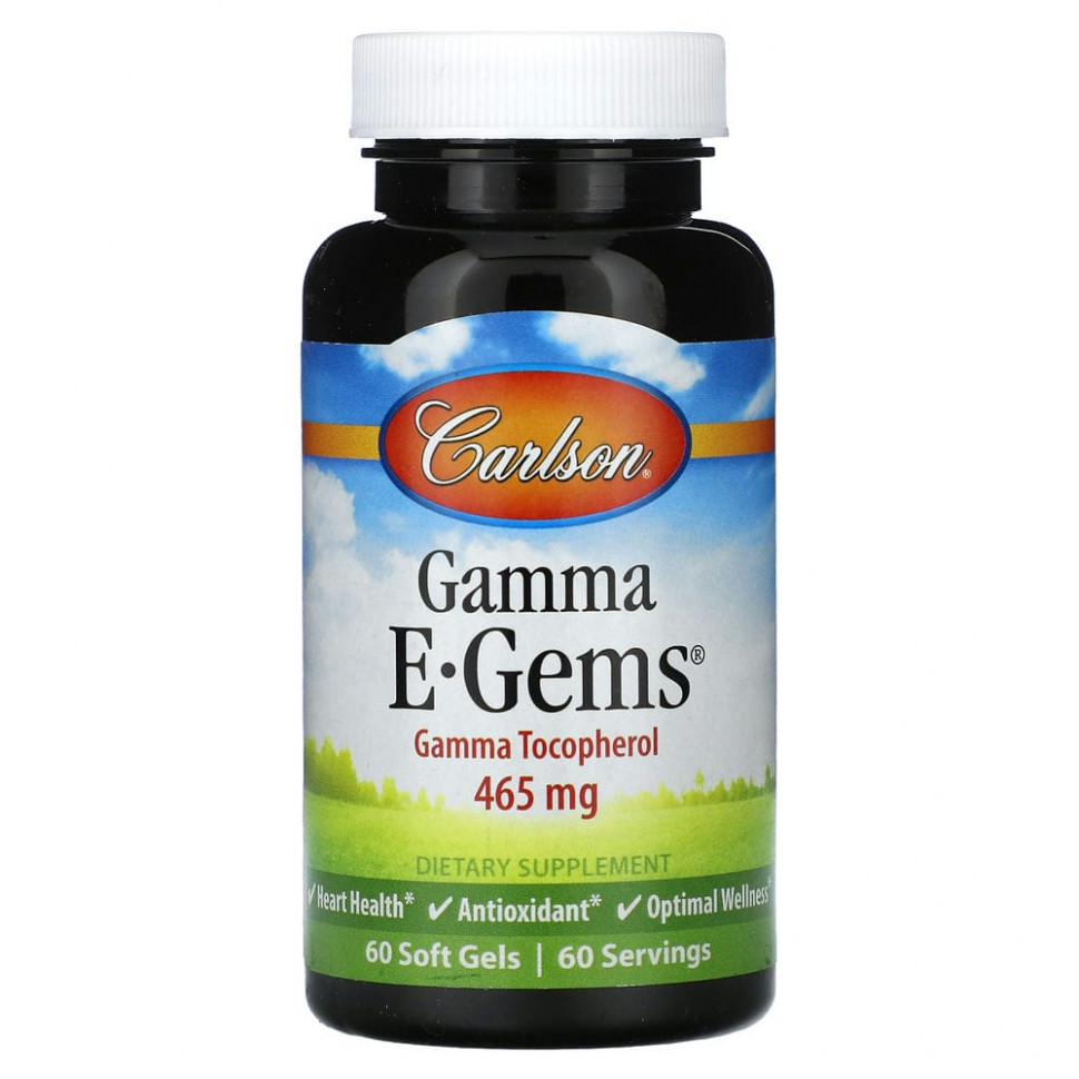   (Iherb) Carlson, Gamma E-Gems, 465 , 60      -     , -, 