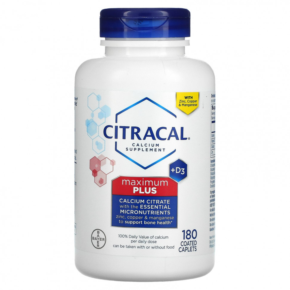   (Iherb) Citracal, Maximum Plus + D3, 180       -     , -, 