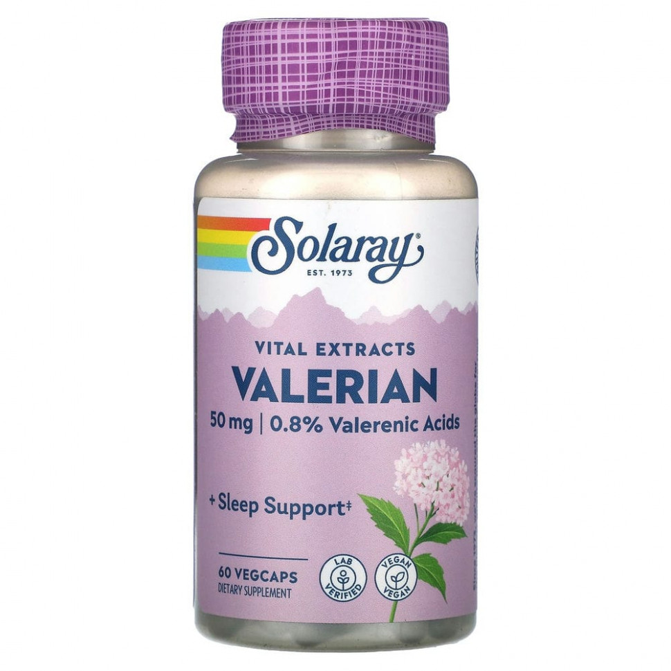 ���� ������ (Iherb) Solaray, Vital Extracts, ���������, 50 ��, 60 ������������ ������, ������ �� 830 ���