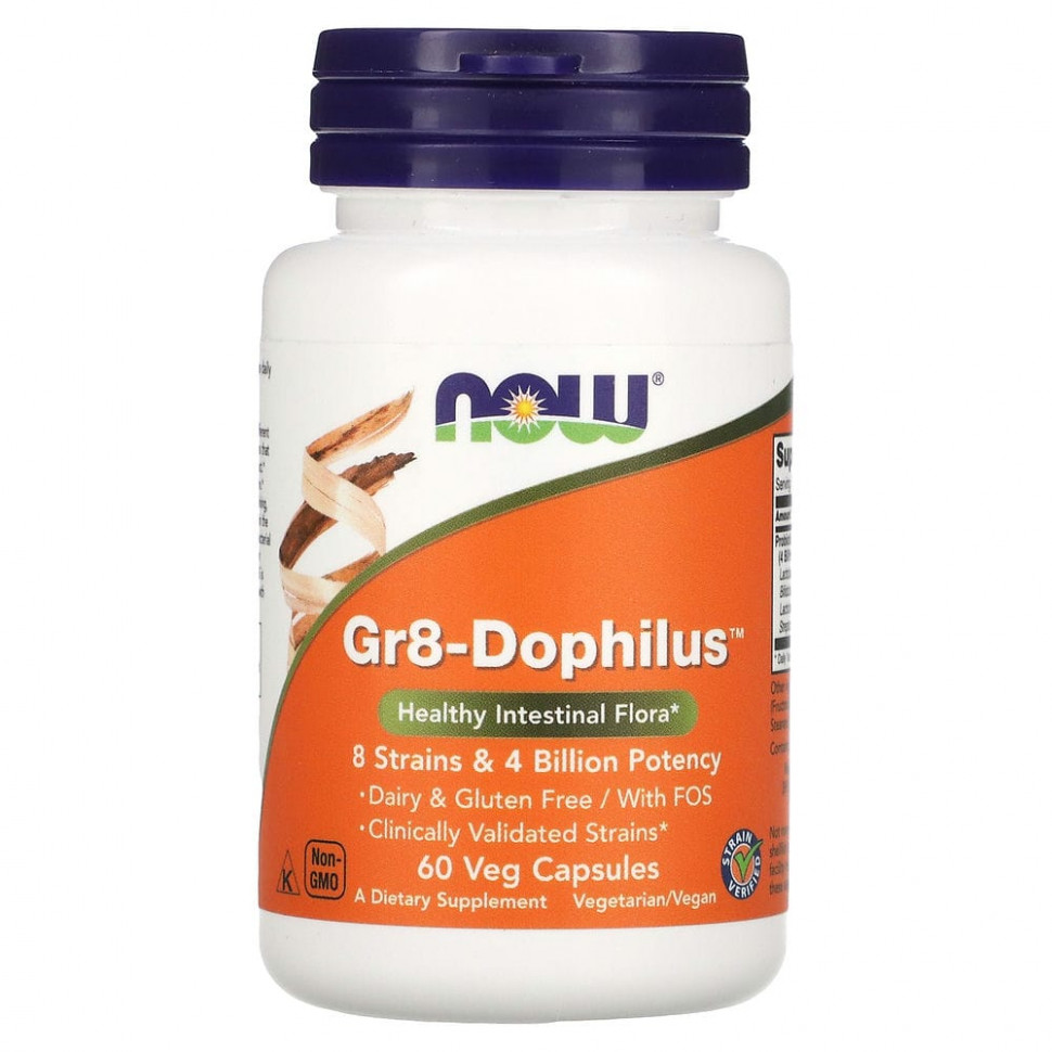   (Iherb) NOW Foods, Gr8-Dophilus, 60      -     , -, 