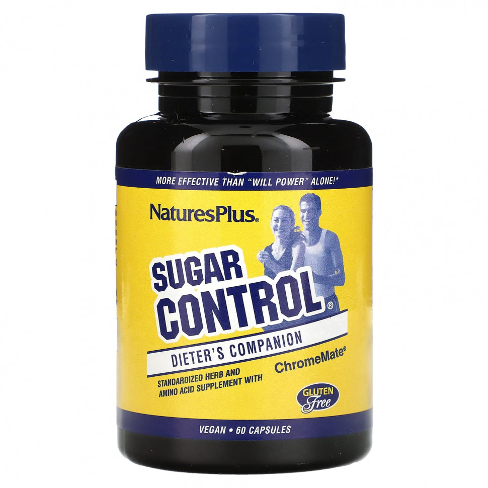   (Iherb) NaturesPlus, Sugar Control, Dieter's Companion, 60     -     , -, 