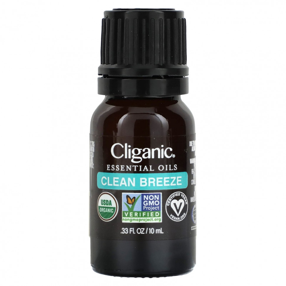 ���� ������ (Iherb) Cliganic, ����� ������� �����, Clean Breeze, 10 �� (0,33 �����), ������ �� 2160 ���