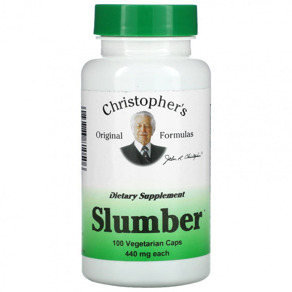 ���� ������ (Iherb) Christopher's Original Formulas, Slumber, 440 ��, 100 �������������� ������, ������ �� 3160 ���