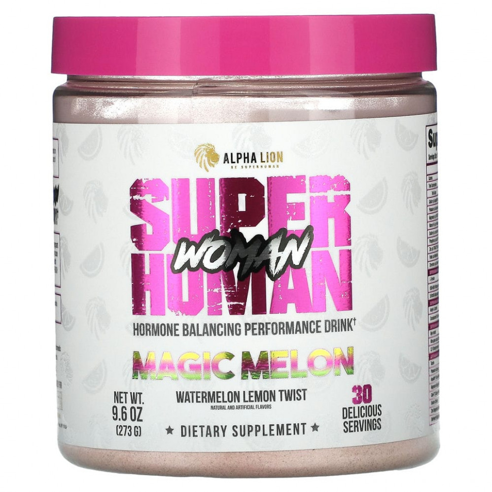 ���� ������ (Iherb) ALPHA LION, SuperHuman Woman, ������� ��� ����������� ������������� �������, ��������� ����, ����� � �������� �����, 273 � (9,6 �����), ������ �� 7180 ���