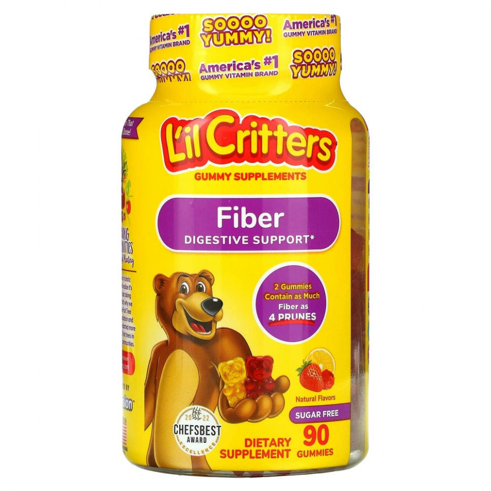 ���� ������ (Iherb) L'il Critters, ��������� ��� ��������� �����������, �� ������ ����������� �������, 90 ����������� ����������, ������ �� 2440 ���