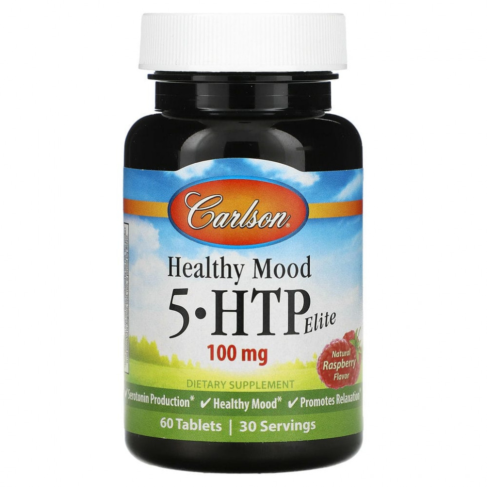 ���� ������ (Iherb) Carlson, Healthy Mood, 5-HTP Elite, ����������� ������, 50 ��, 60 ��������, ������ �� 2520 ���