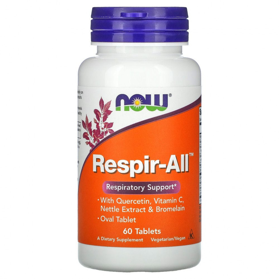   (Iherb) NOW Foods, Respir-All, 60     -     , -, 