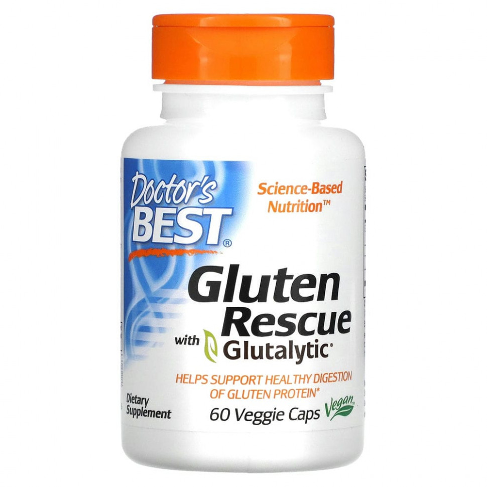   (Iherb) Doctor's Best, Gluten Rescue,      Glutalytic, 60      -     , -, 