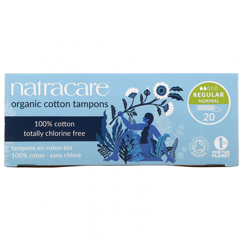 ���� ������ (Iherb) Natracare, ������� �� ������������� ������, Normal, 20 ����, ������ �� 1720 ���