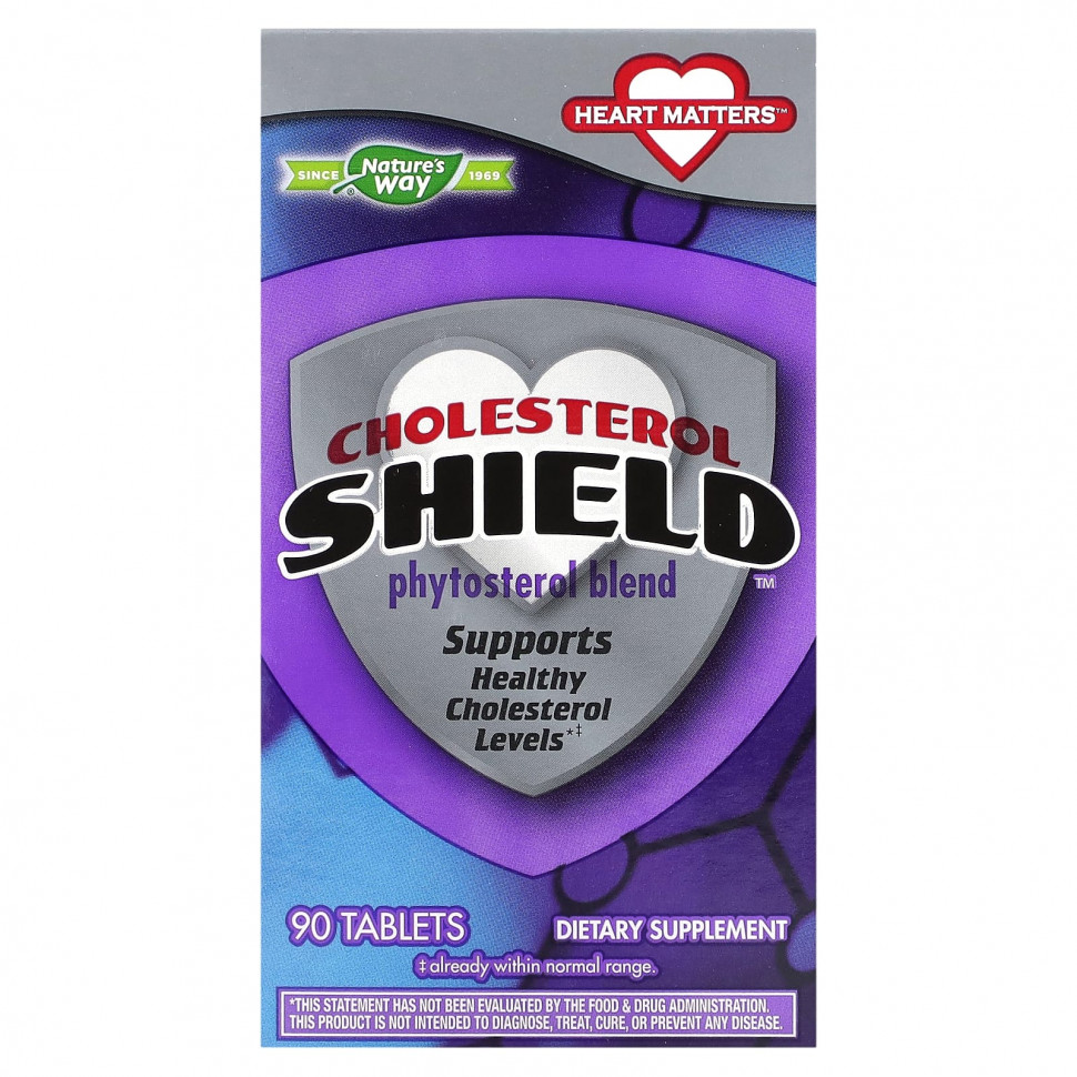 ���� ������ (Iherb) Nature's Way, Cholesterol Shield, 90 ��������, ������ �� 6480 ���