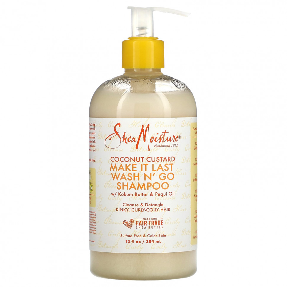   (Iherb) SheaMoisture, Make It Last Wash N 'Go, ,  ,      , 384  (13 . )    -     , -, 