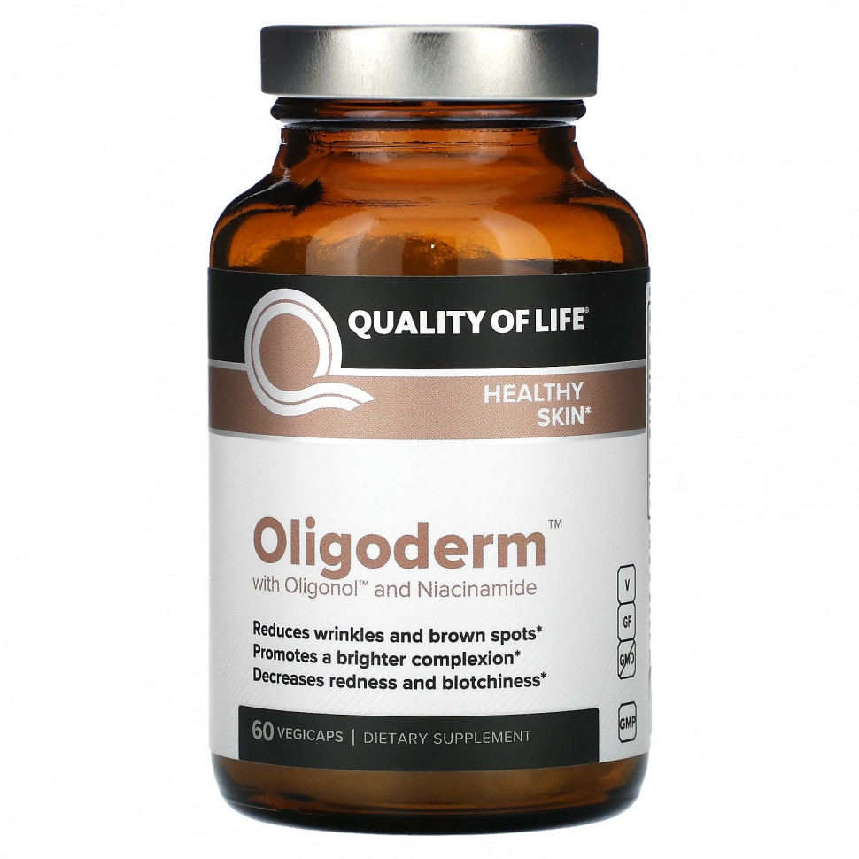 ���� ������ (Iherb) Quality of Life Labs, Oligoderm � ���������� � ������������, 60 ������������ ������, ������ �� 5560 ���