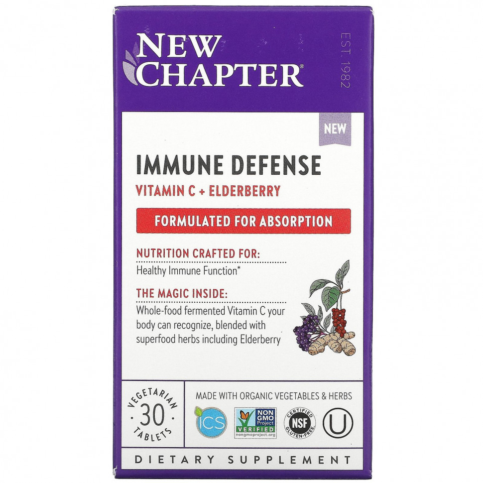   (Iherb) New Chapter, Immune Defense,  C  , 30      -     , -, 