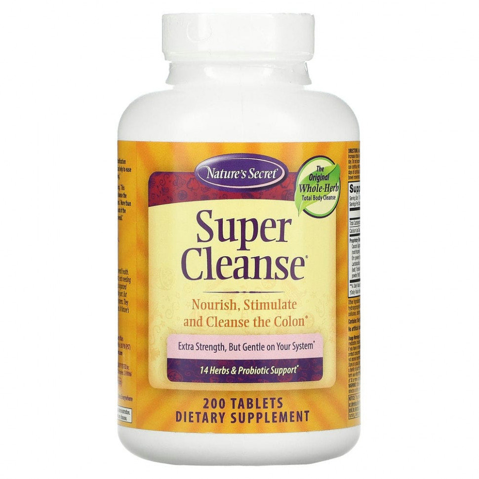   (Iherb) Nature's Secret, Super Cleanse, 200 ,   4550 