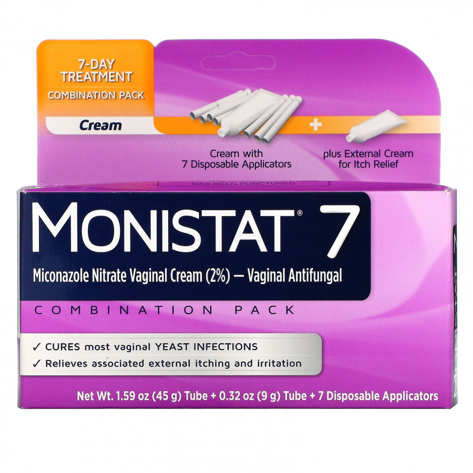 ���� ������ (Iherb) Monistat, 7-������� �������� ����, ��������������� ��������, 7 ����������� ������������, ������ �� 3860 ���