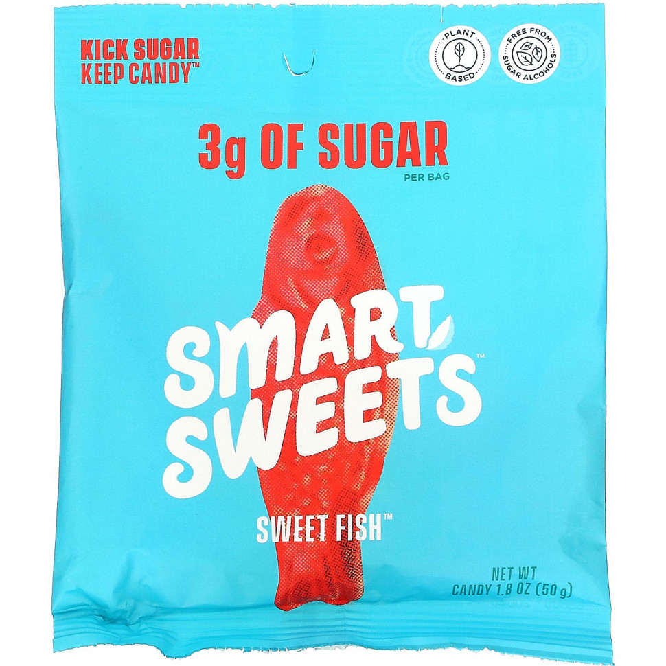 ���� ������ (Iherb) SmartSweets, Sweet Fish, �����, 50 � (1,8 �����), ������ �� 730 ���