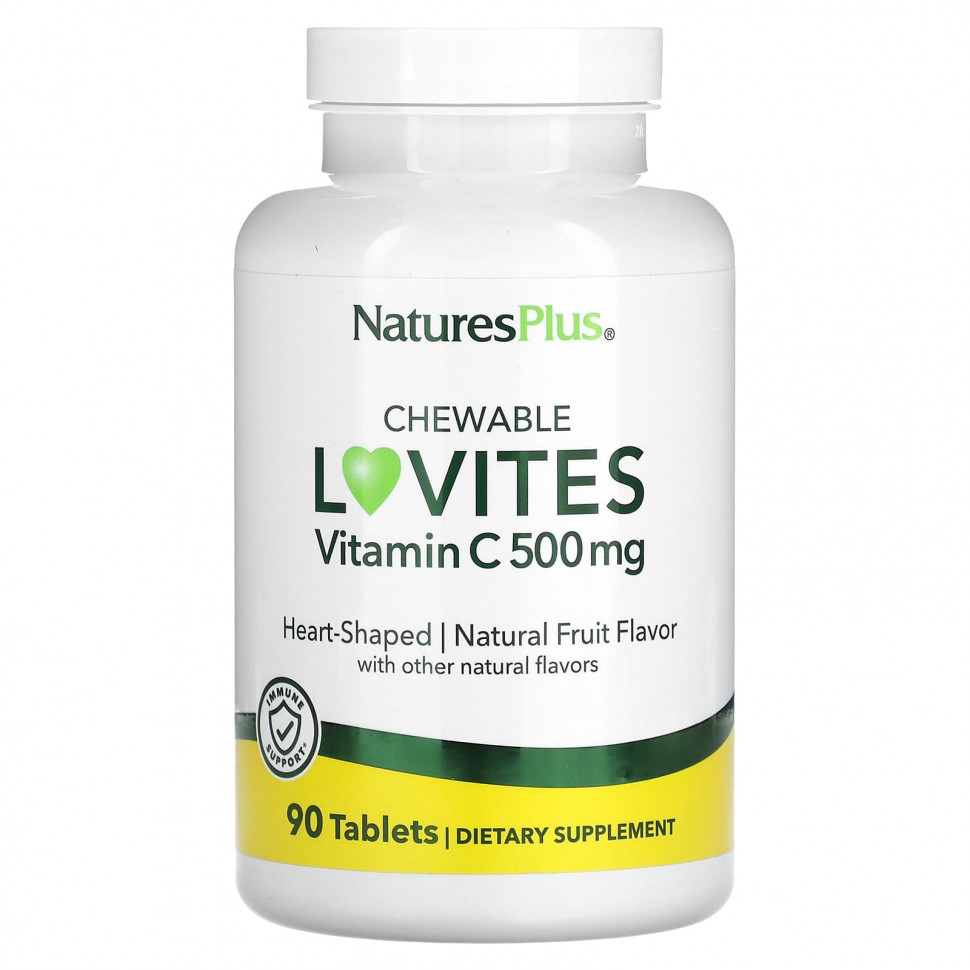 ���� ������ (Iherb) NaturesPlus, ����������� Lovites, ������� C, ����������� ������, 500 ��, 90 ��������, ������ �� 4140 ���