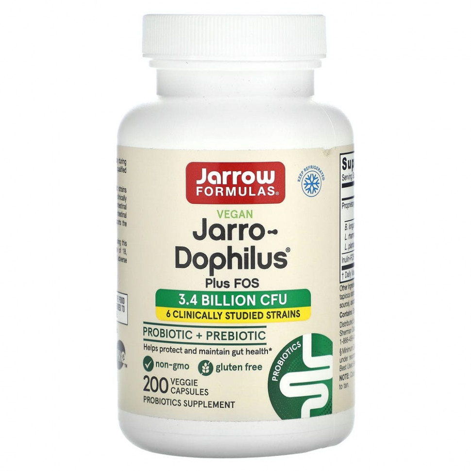 ���� ������ (Iherb) Jarrow Formulas, Jarro-Dophilus � ���, 3,4 ����, 200 ������, ������ �� 5340 ���