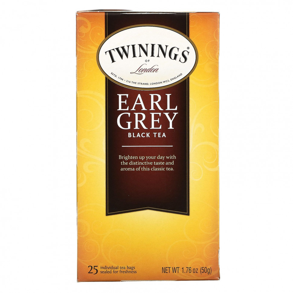 ���� ������ (Iherb) Twinings, ������������ ��� '��� ����', 25 ���������, 1.76 ����� (50 �), ������ �� 1320 ���