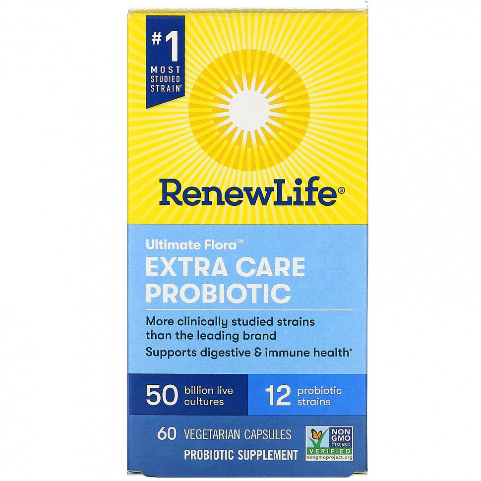 ���� ������ (Iherb) Renew Life, Ultimate Flora, ��������� � ���������� ����� ��������, 50 ���� ����� �������, 60 �������������� ������, ������ �� 12750 ���