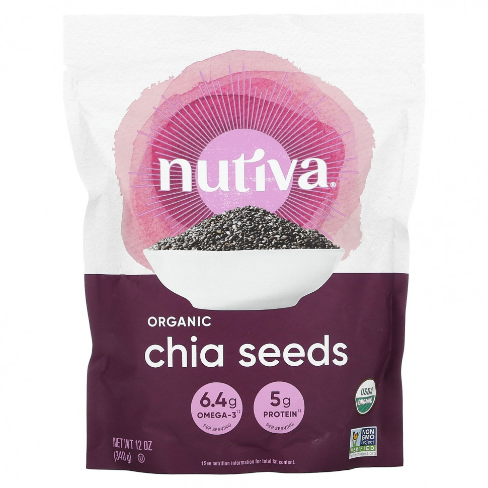 ���� ������ (Iherb) Nutiva, ������������ ������ ���, 340 � (12 �����), ������ �� 2150 ���