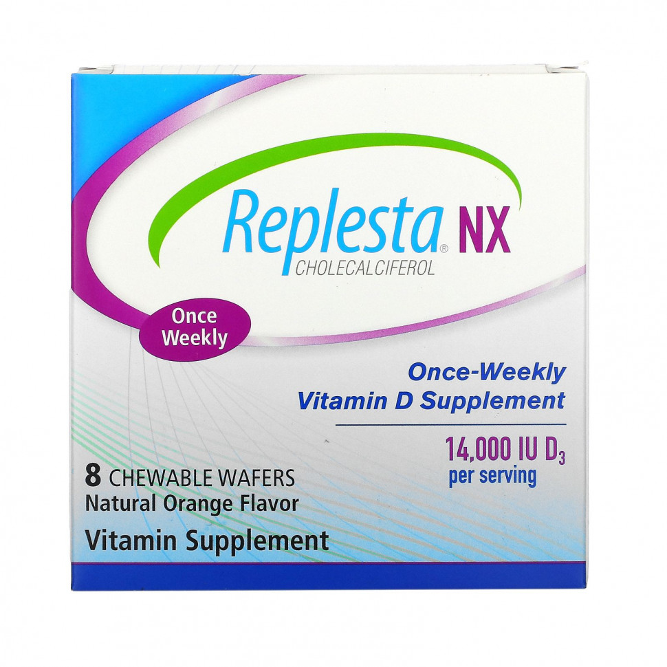 ���� ������ (Iherb) Replesta, NX Cholecalciferol, ������� D ��� ������ 1 ��� � ������, ����������� ��������, 14000 ��, 8 ����������� ������, ������ �� 3340 ���