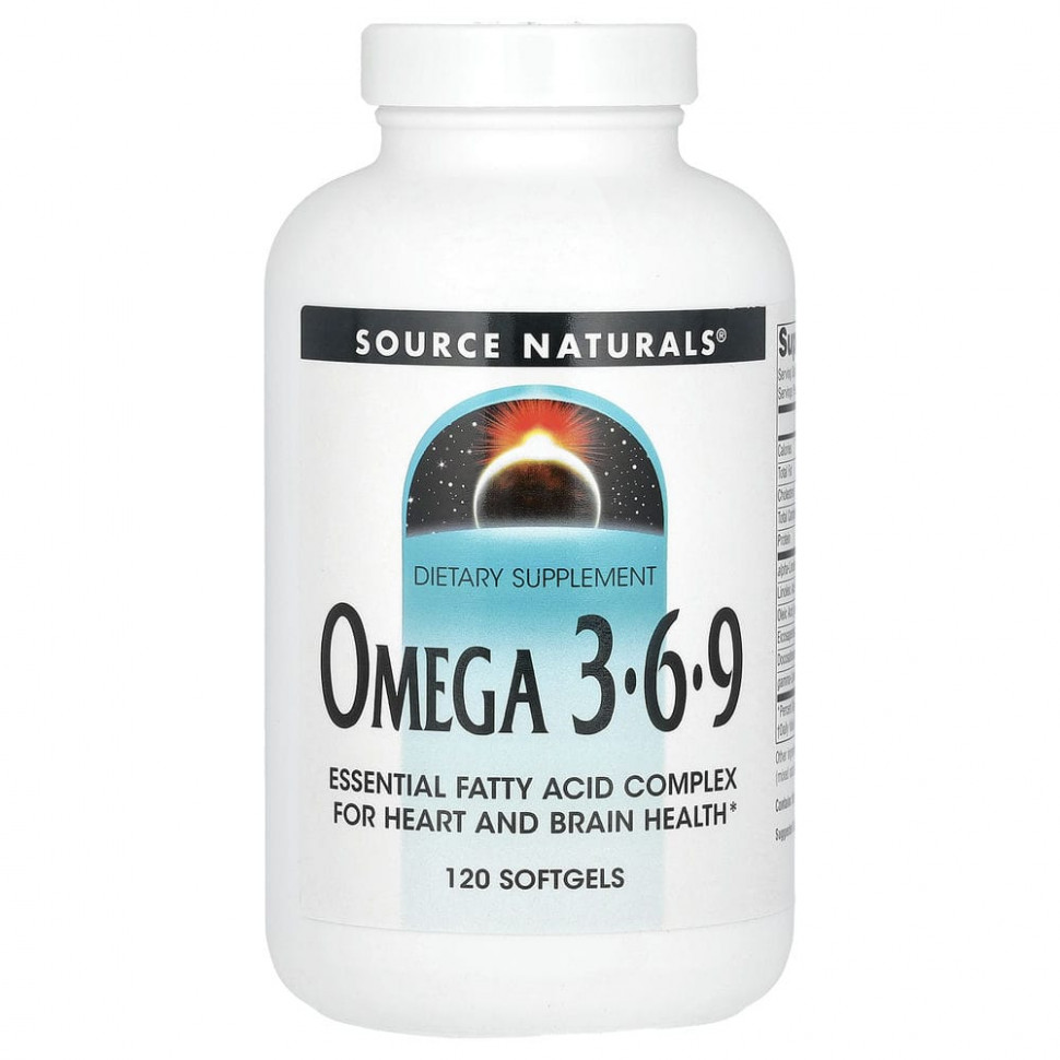   (Iherb) Source Naturals, Omega-3, 6, 9, 120     -     , -, 