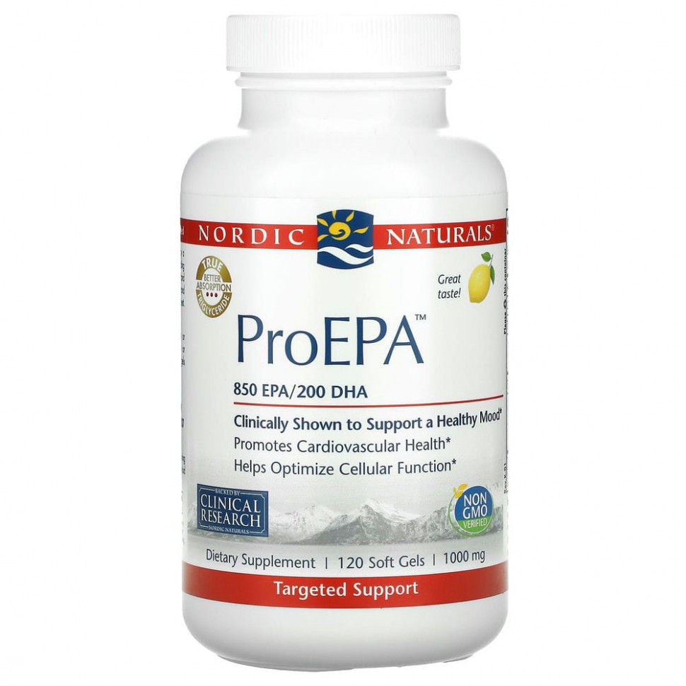 ���� ������ (Iherb) Nordic Naturals, ProEPA, �����, 1000 ��, 120 ������ ��������, ������ �� 8440 ���