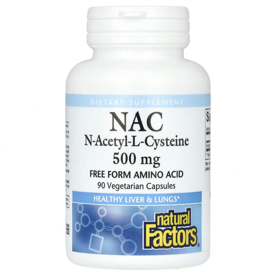   (Iherb) Natural Factors, NAC N--L , 500 , 90      -     , -, 