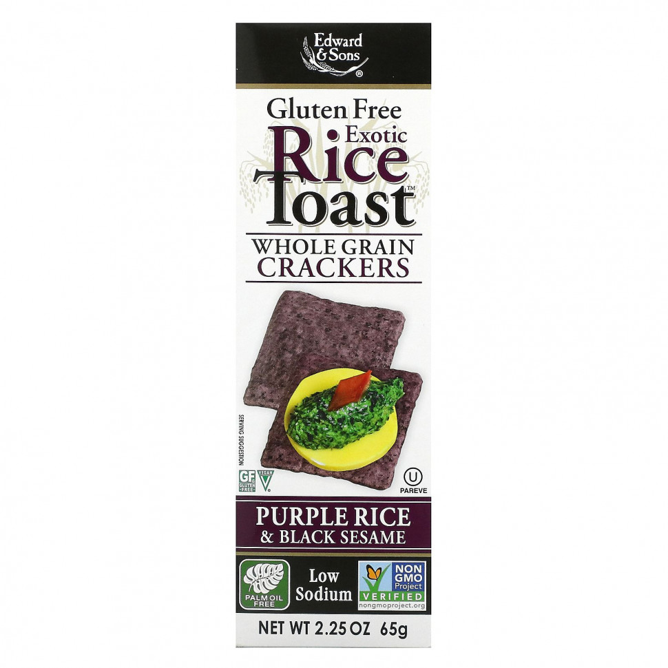   (Iherb) Edward & Sons, Exotic Rice Toast,  ,     , 65  (2,25 )    -     , -, 