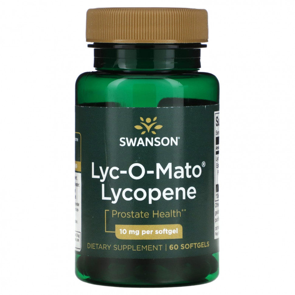 ���� ������ (Iherb) Swanson, Lyc-O-Mato, �������, 10 ��, 60 ������ ��������, ������ �� 2510 ���