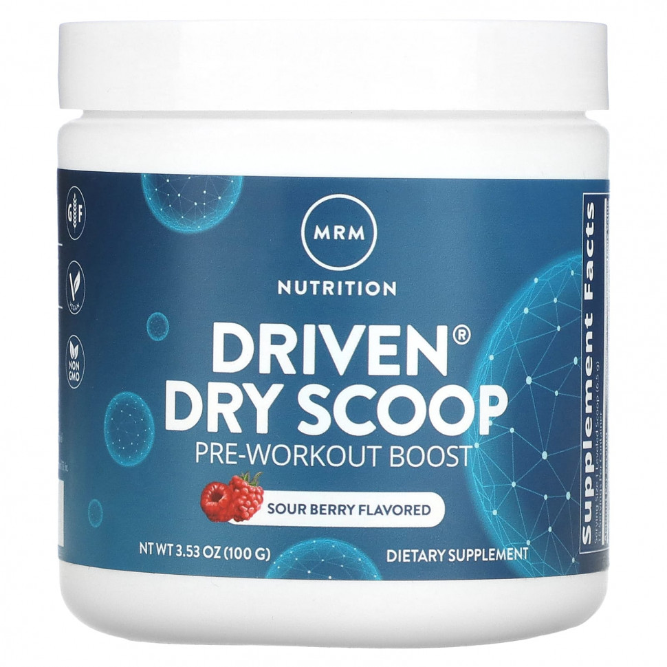 ���� ������ (Iherb) MRM Nutrition, Driven Dry Scoop, ����������������� �������, ������ �����, 100 � (3,53 �����), ������ �� 2660 ���