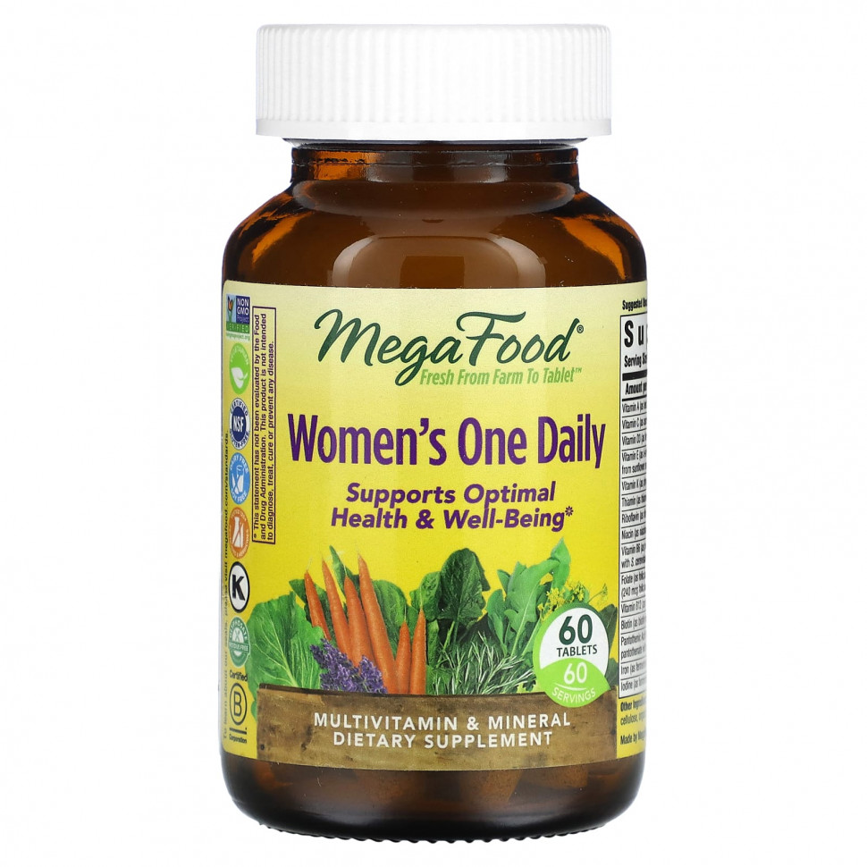   (Iherb) MegaFood, Women's One Daily, 60     -     , -, 