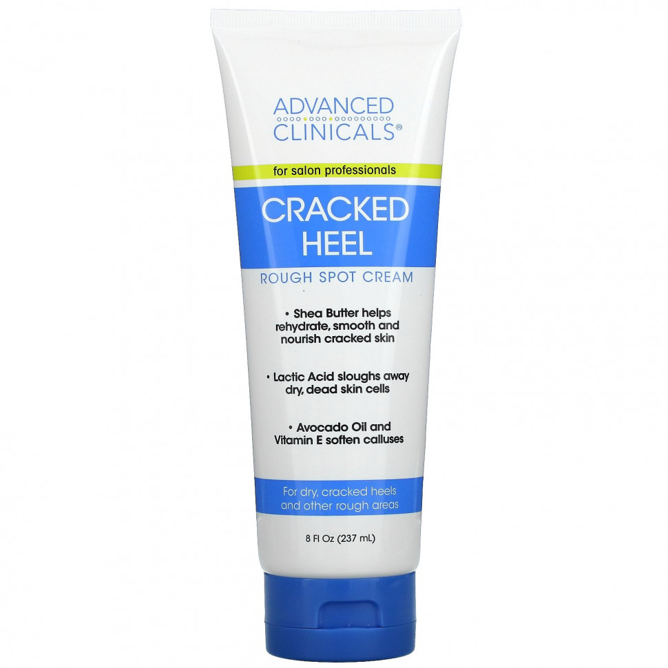   (Iherb) Advanced Clinicals, Cracked Heel, Rough Sport Cream, 8 fl oz (237 ml)    -     , -, 