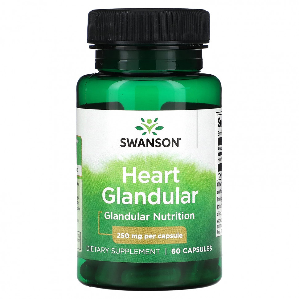   (Iherb) Swanson, Heart Glandular, 250 , 60     -     , -, 