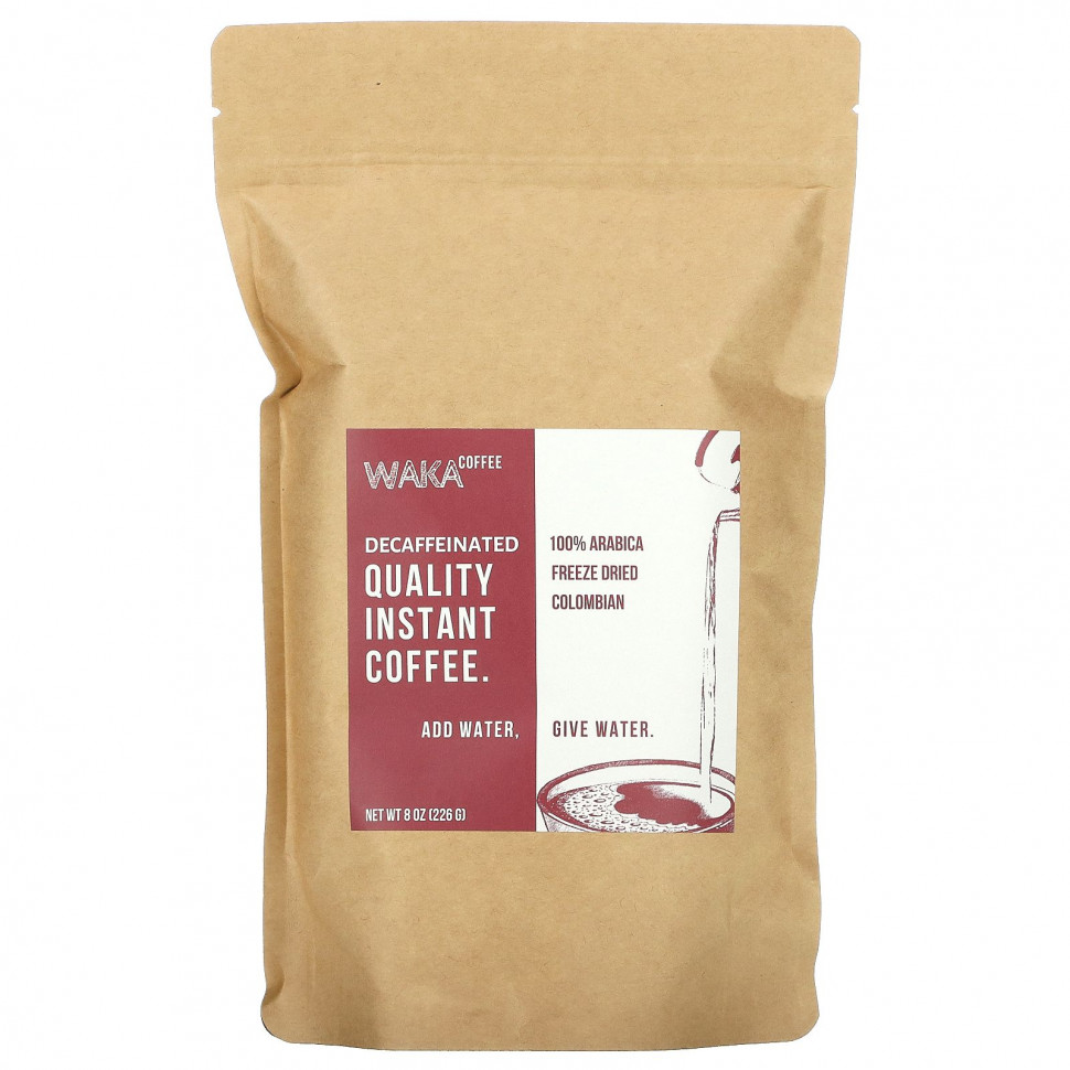   (Iherb) Waka Coffee,    100% ,  ,  ,  , 226  (8 )    -     , -, 