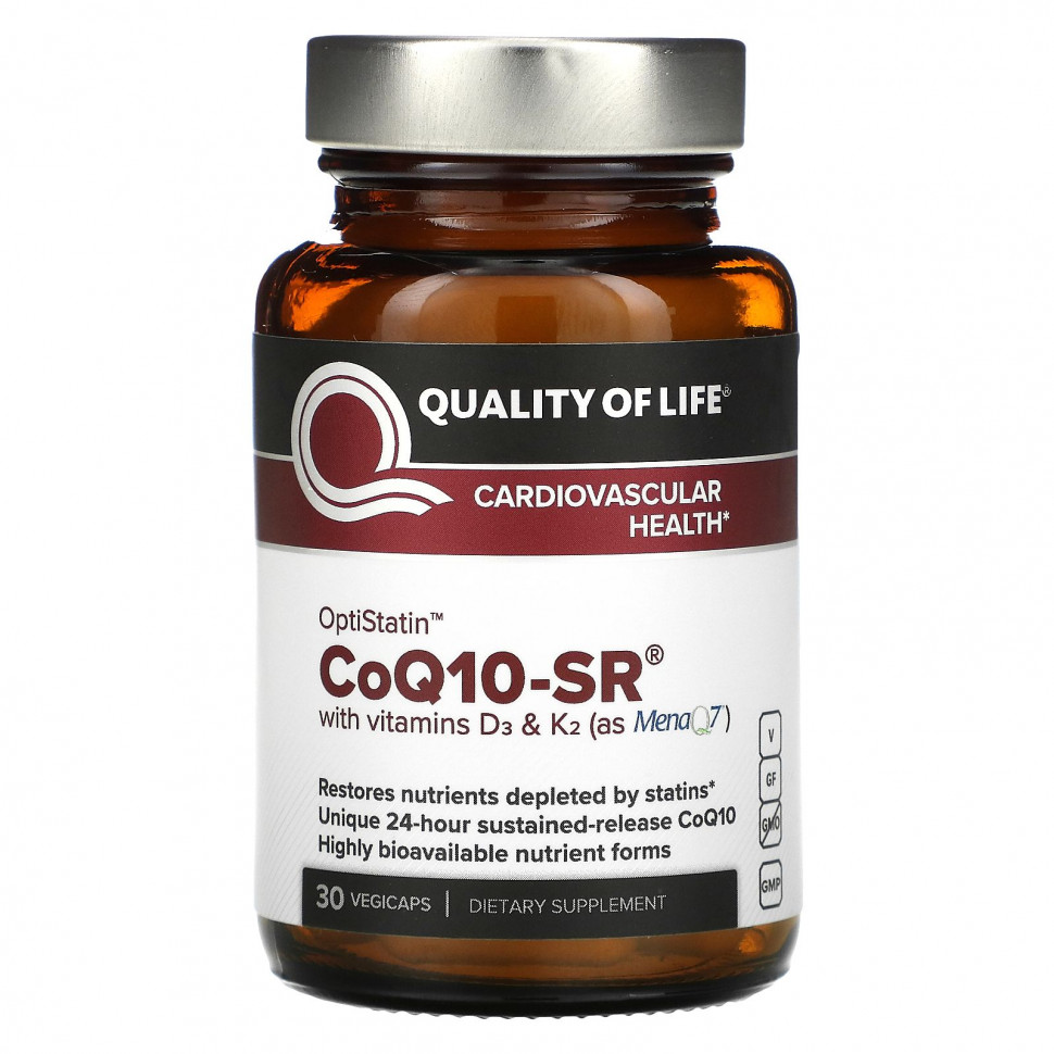 ���� ������ (Iherb) Quality of Life Labs, CoQ10-SR, 30 ������������ ������, ������ �� 4630 ���