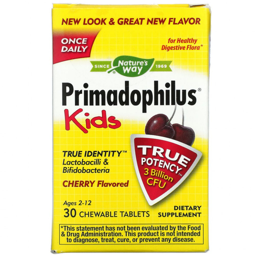   (Iherb) Nature's Way, Primadophilus,  ,   , 3  , 30      -     , -, 