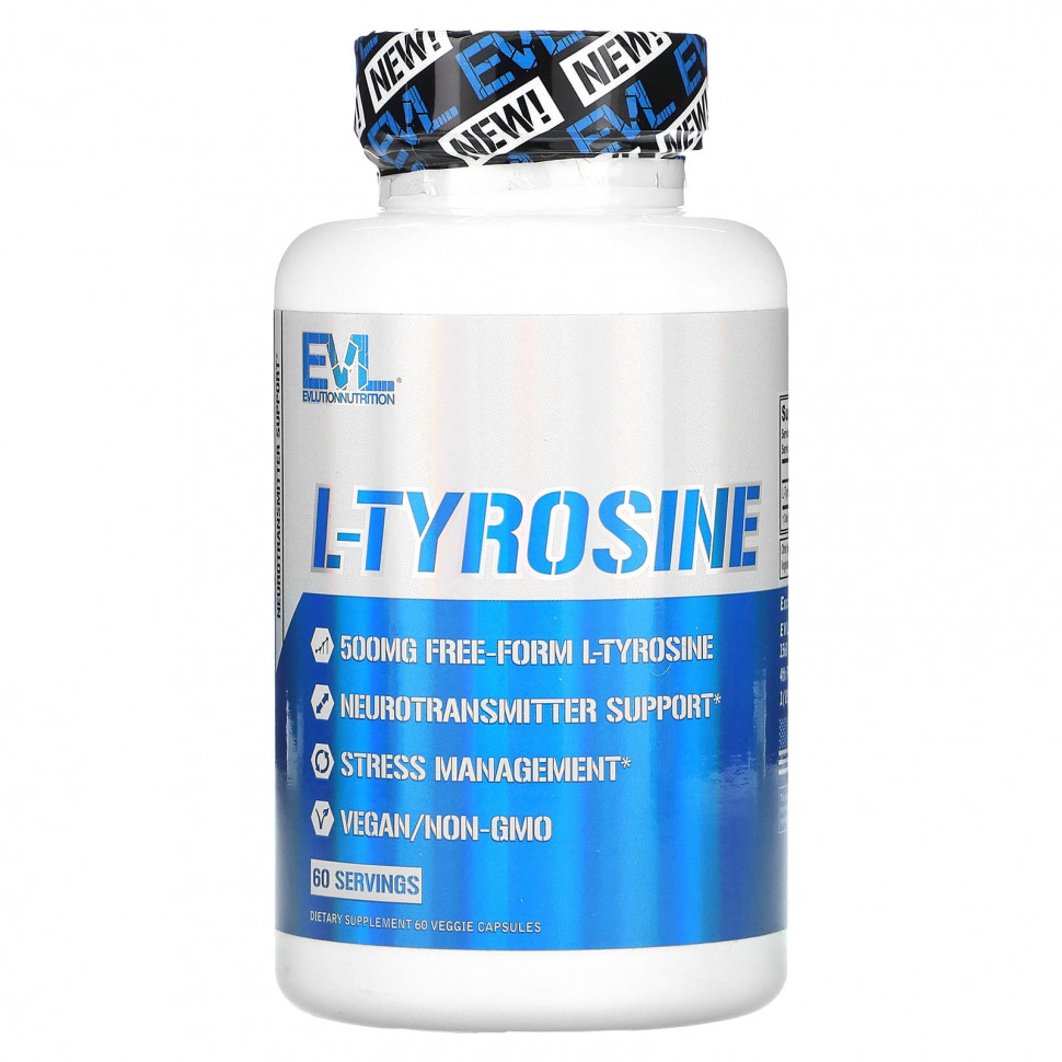 ���� ������ (Iherb) EVLution Nutrition, L-�������, 500 ��, 60 ������������ ������, ������ �� 1830 ���