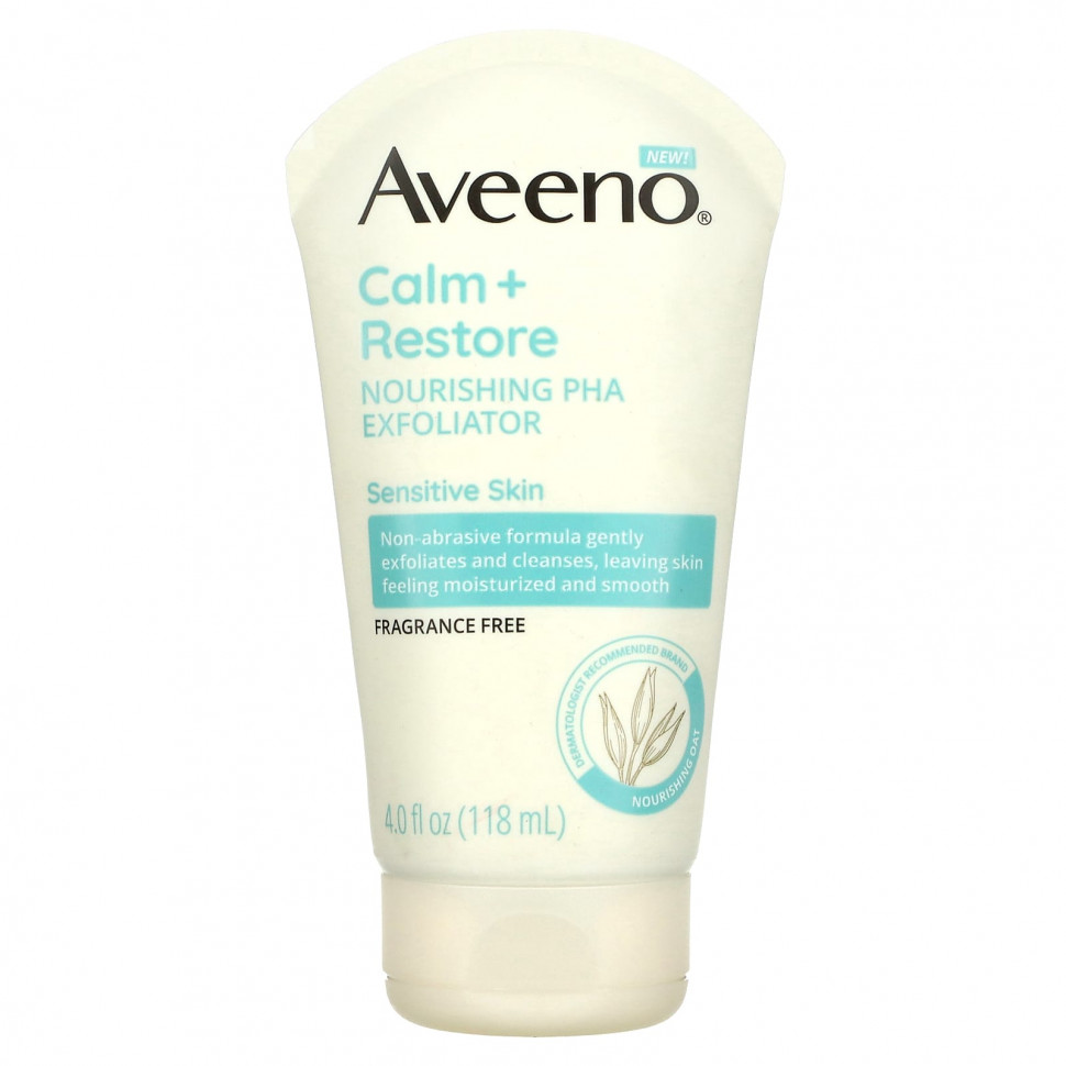 ���� ������ (Iherb) Aveeno, Calm + Restore, ����������� �������������� �������� � ���, ��� �������, 118 �� (4 ����. �����), ������ �� 2450 ���