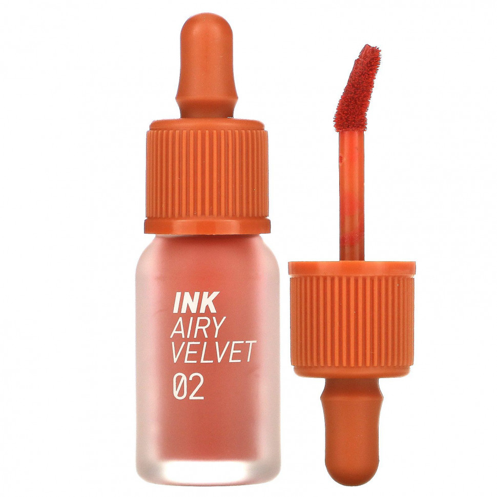   (Iherb) Peripera,    Ink Airy Velvet, 02 Selfie Orange Brown, 4  (0,14 )    -     , -, 