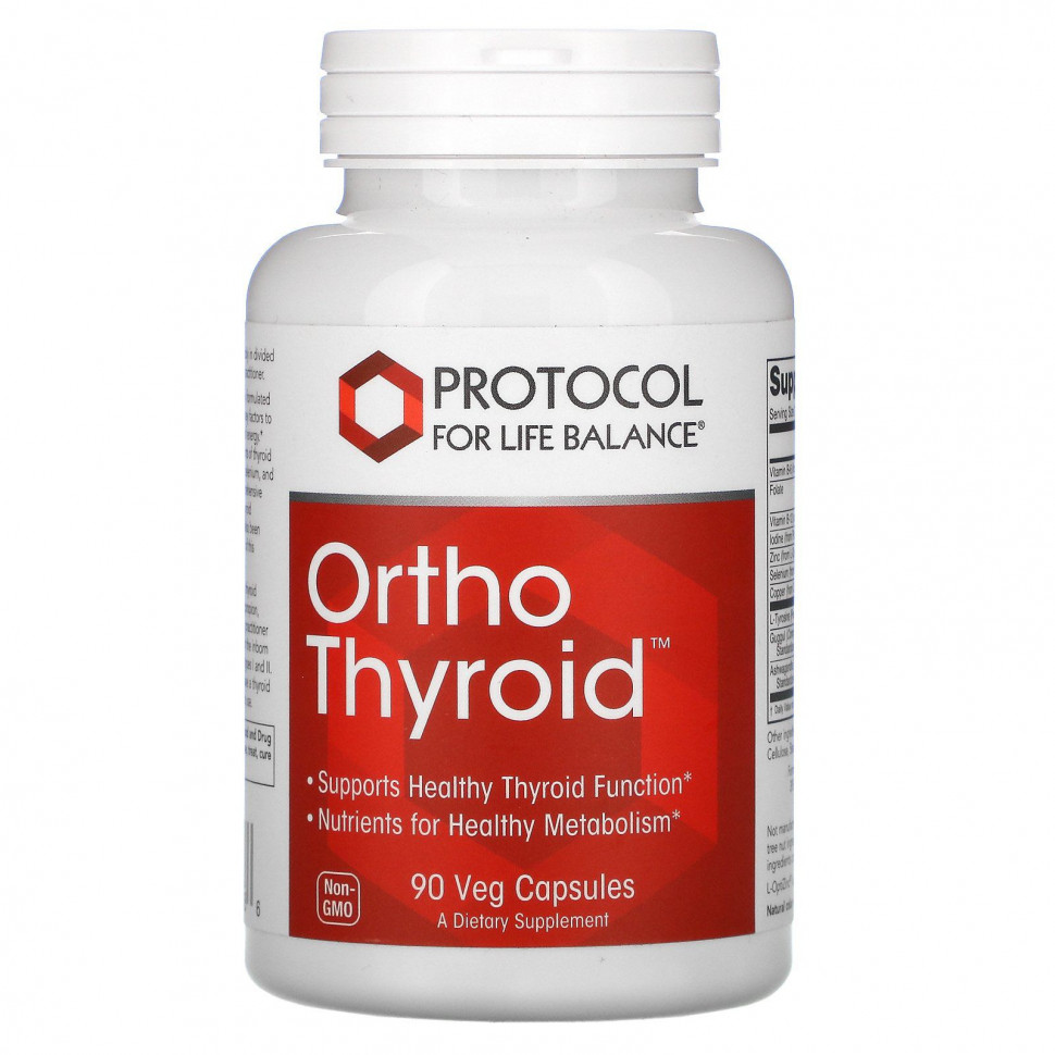   (Iherb) Protocol for Life Balance, Ortho Thyroid, 90      -     , -, 