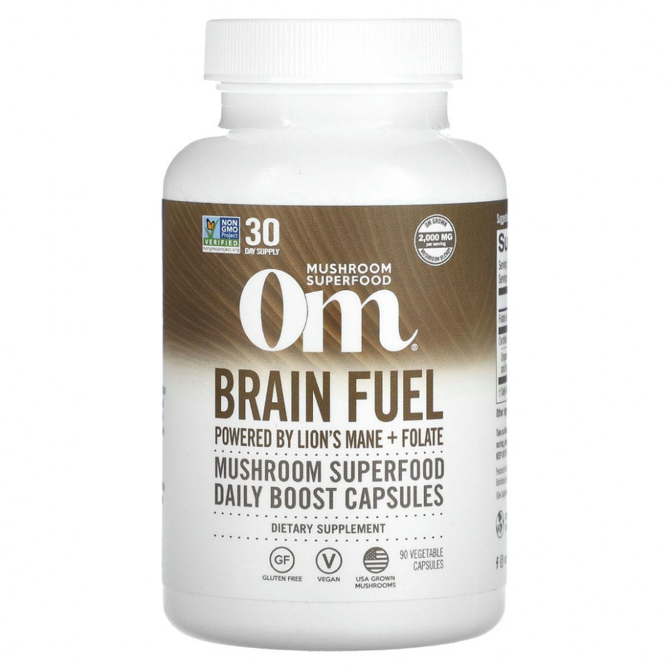   (Iherb) Om Mushrooms, Brain Fuel,    , 667 , 90      -     , -, 