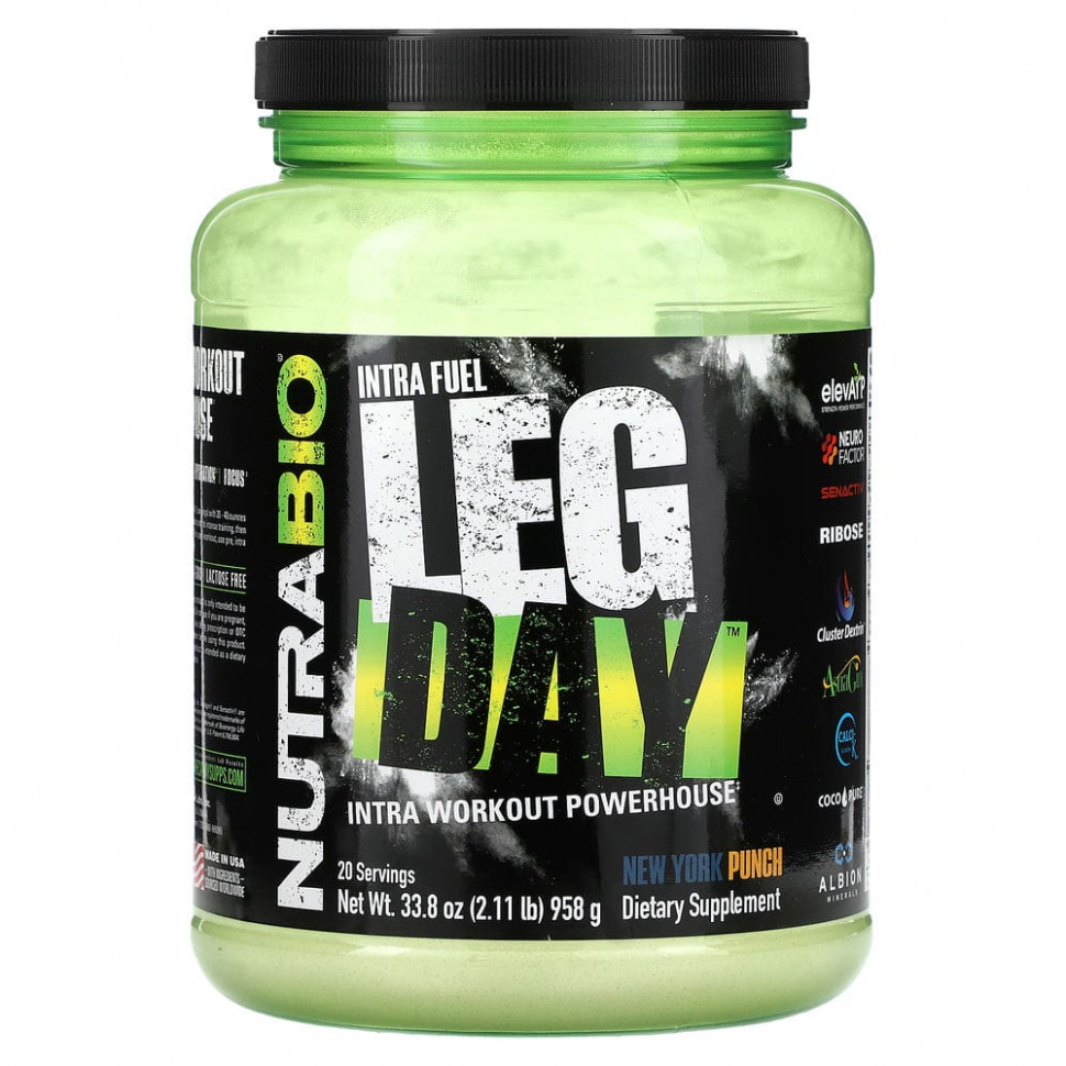   (Iherb) Nutrabio Labs, Intra Fuel, Leg Day, New York Punch, 958  (2,11 )    -     , -, 