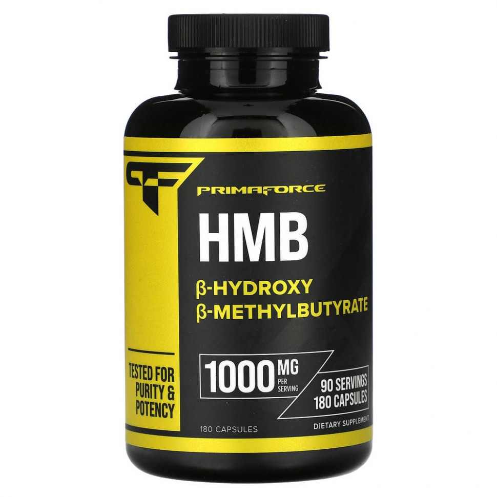   (Iherb) Primaforce, HMB, B--B-, 1000 , 180     -     , -, 