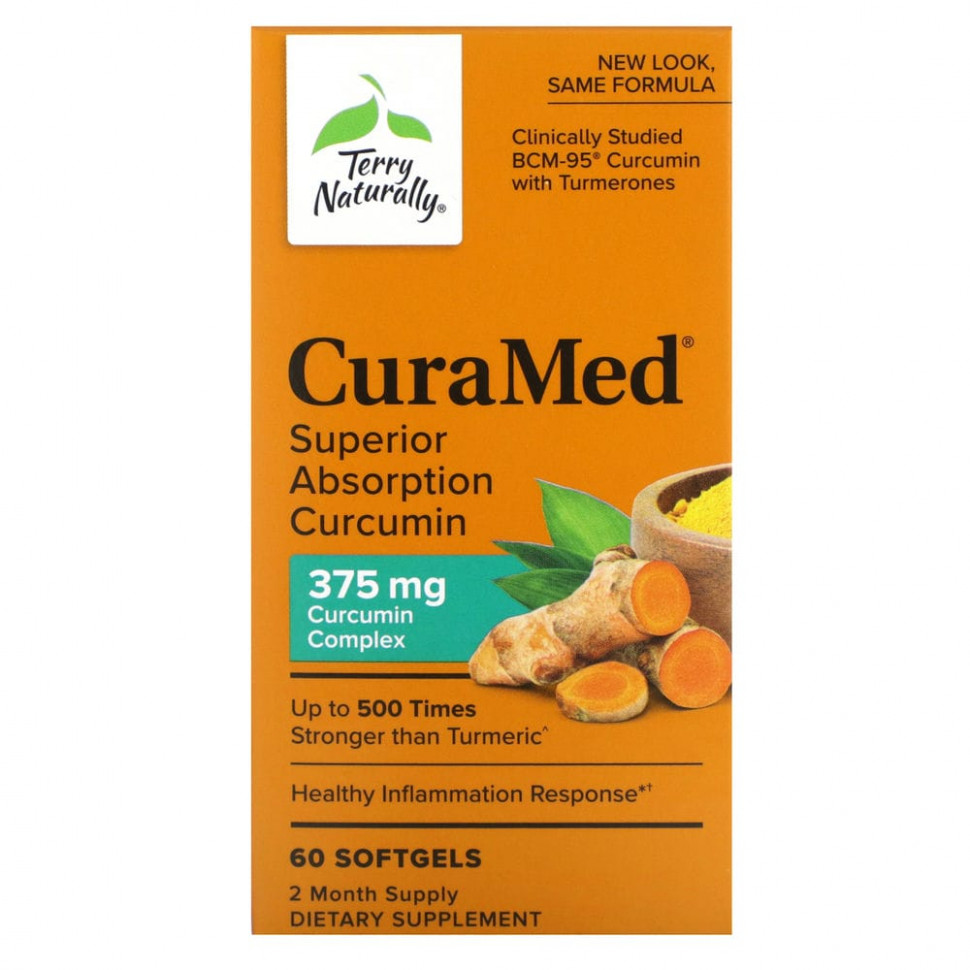   (Iherb) Terry Naturally, Terry Naturally, CuraMed, 375 , 60      -     , -, 